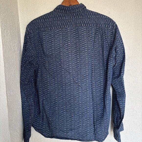 J Crew Long Sleeved Men's Blue Button Down Size Large - Picture 5 of 7